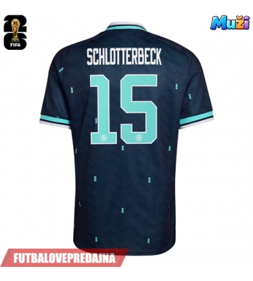 Lacne Muži Futbalové dres Nemecko Nico Schlotterbeck #15 MS 2026 Krátky Rukáv - Preč